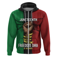 Juneteenth Freedom Day Zip Hoodie Black Pride Month - Wonder Print Shop