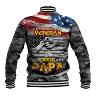 Father's Day Veteran Baseball Jacket American Flag - Wonder Print Shop
