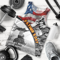 Father's Day Veteran Men Tank Top American Flag - Wonder Print Shop