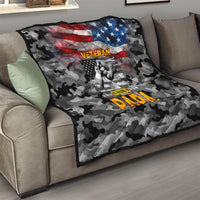 Father's Day Veteran Quilt American Flag - Wonder Print Shop