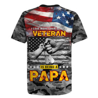 Father's Day Veteran Rugby Jersey American Flag - Wonder Print Shop