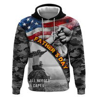 Father's Day Veteran Zip Hoodie American Flag - Wonder Print Shop
