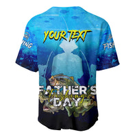 Personalized Father's Day Bass Fishing Baseball Jersey Son and Daughter - Wonder Print Shop