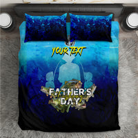 Personalized Father's Day Bass Fishing Bedding Set Son and Daughter - Wonder Print Shop