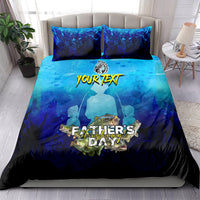 Personalized Father's Day Bass Fishing Bedding Set Son and Daughter - Wonder Print Shop
