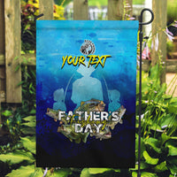 Personalized Father's Day Bass Fishing Garden Flag Son and Daughter - Wonder Print Shop