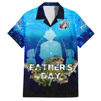 Personalized Father's Day Bass Fishing Hawaiian Shirt Son and Daughter - Wonder Print Shop
