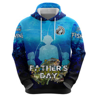 Personalized Father's Day Bass Fishing Hoodie Son and Daughter - Wonder Print Shop