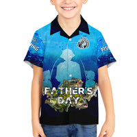 Personalized Father's Day Bass Fishing Kid Hawaiian Shirt Son and Daughter - Wonder Print Shop