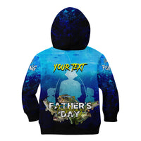 Personalized Father's Day Bass Fishing Kid Hoodie Son and Daughter - Wonder Print Shop