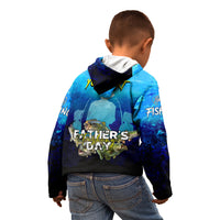 Personalized Father's Day Bass Fishing Kid Hoodie Son and Daughter - Wonder Print Shop