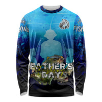 Personalized Father's Day Bass Fishing Long Sleeve Shirt Son and Daughter - Wonder Print Shop