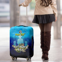 Personalized Father's Day Bass Fishing Luggage Cover Son and Daughter - Wonder Print Shop