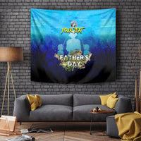 Personalized Father's Day Bass Fishing Tapestry Son and Daughter - Wonder Print Shop