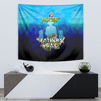 Personalized Father's Day Bass Fishing Tapestry Son and Daughter - Wonder Print Shop