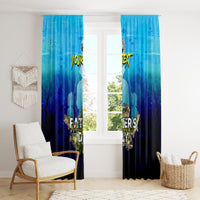 Personalized Father's Day Bass Fishing Window Curtain Son and Daughter - Wonder Print Shop