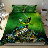 Father's Day Bass Fishing Bedding Set Best Dad Ever - Wonder Print Shop