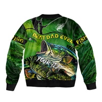 Father's Day Bass Fishing Bomber Jacket Best Dad Ever - Wonder Print Shop