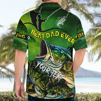 Father's Day Bass Fishing Hawaiian Shirt Best Dad Ever - Wonder Print Shop