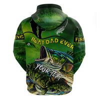 Father's Day Bass Fishing Hoodie Best Dad Ever - Wonder Print Shop