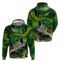 Father's Day Bass Fishing Hoodie Best Dad Ever - Wonder Print Shop