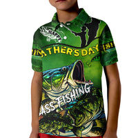 Father's Day Bass Fishing Kid Polo Shirt Best Dad Ever - Wonder Print Shop