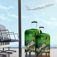 Father's Day Bass Fishing Luggage Cover Best Dad Ever - Wonder Print Shop