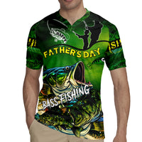 Father's Day Bass Fishing Rugby Jersey Best Dad Ever - Wonder Print Shop