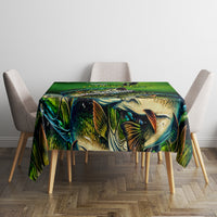 Father's Day Bass Fishing Tablecloth Best Dad Ever - Wonder Print Shop