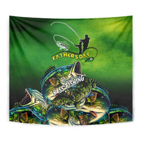 Father's Day Bass Fishing Tapestry Best Dad Ever - Wonder Print Shop