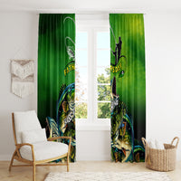 Father's Day Bass Fishing Window Curtain Best Dad Ever - Wonder Print Shop
