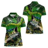 Father's Day Bass Fishing Women Polo Shirt Best Dad Ever - Wonder Print Shop