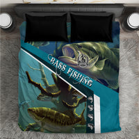 Happy Father's Day Bass Fishing Bedding Set Dad and Son - Wonder Print Shop
