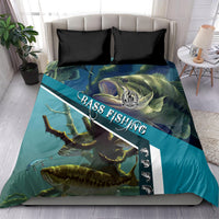 Happy Father's Day Bass Fishing Bedding Set Dad and Son - Wonder Print Shop