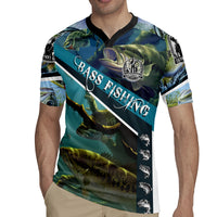 Happy Father's Day Bass Fishing Rugby Jersey Dad and Son - Wonder Print Shop