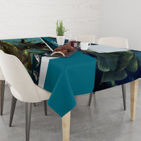 Happy Father's Day Bass Fishing Tablecloth Dad and Son - Wonder Print Shop