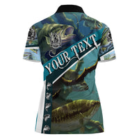 Happy Father's Day Bass Fishing Women Polo Shirt Dad and Son - Wonder Print Shop