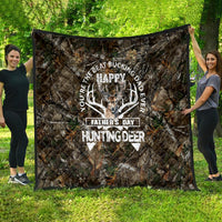 Happy Father's Day Deer Hunting Quilt Dad I Love You - Wonder Print Shop