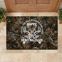 Happy Father's Day Deer Hunting Rubber Doormat Dad I Love You - Wonder Print Shop