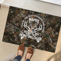 Happy Father's Day Deer Hunting Rubber Doormat Dad I Love You - Wonder Print Shop
