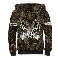 Happy Father's Day Deer Hunting Sherpa Hoodie Dad I Love You - Wonder Print Shop