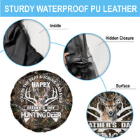 Happy Father's Day Deer Hunting Spare Tire Cover Dad I Love You - Wonder Print Shop