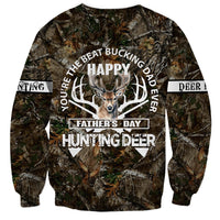 Happy Father's Day Deer Hunting Sweatshirt Dad I Love You - Wonder Print Shop