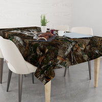 Happy Father's Day Deer Hunting Tablecloth Dad I Love You - Wonder Print Shop