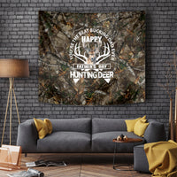 Happy Father's Day Deer Hunting Tapestry Dad I Love You - Wonder Print Shop