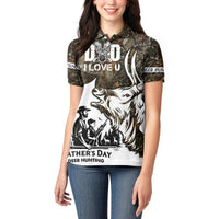 Happy Father's Day Deer Hunting Women Polo Shirt Dad I Love You - Wonder Print Shop