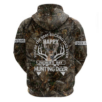 Happy Father's Day Deer Hunting Zip Hoodie Dad I Love You - Wonder Print Shop