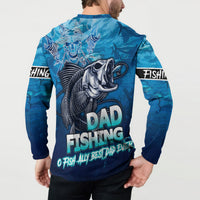 Personalized Father's Day Dad Fishing Skull Fisherman Button Sweatshirt O Fish Ally Best Dad Ever - Wonder Print Shop