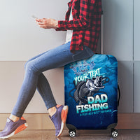 Personalized Father's Day Dad Fishing Skull Fisherman Luggage Cover O Fish Ally Best Dad Ever - Wonder Print Shop