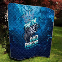 Personalized Father's Day Dad Fishing Skull Fisherman Quilt O Fish Ally Best Dad Ever - Wonder Print Shop